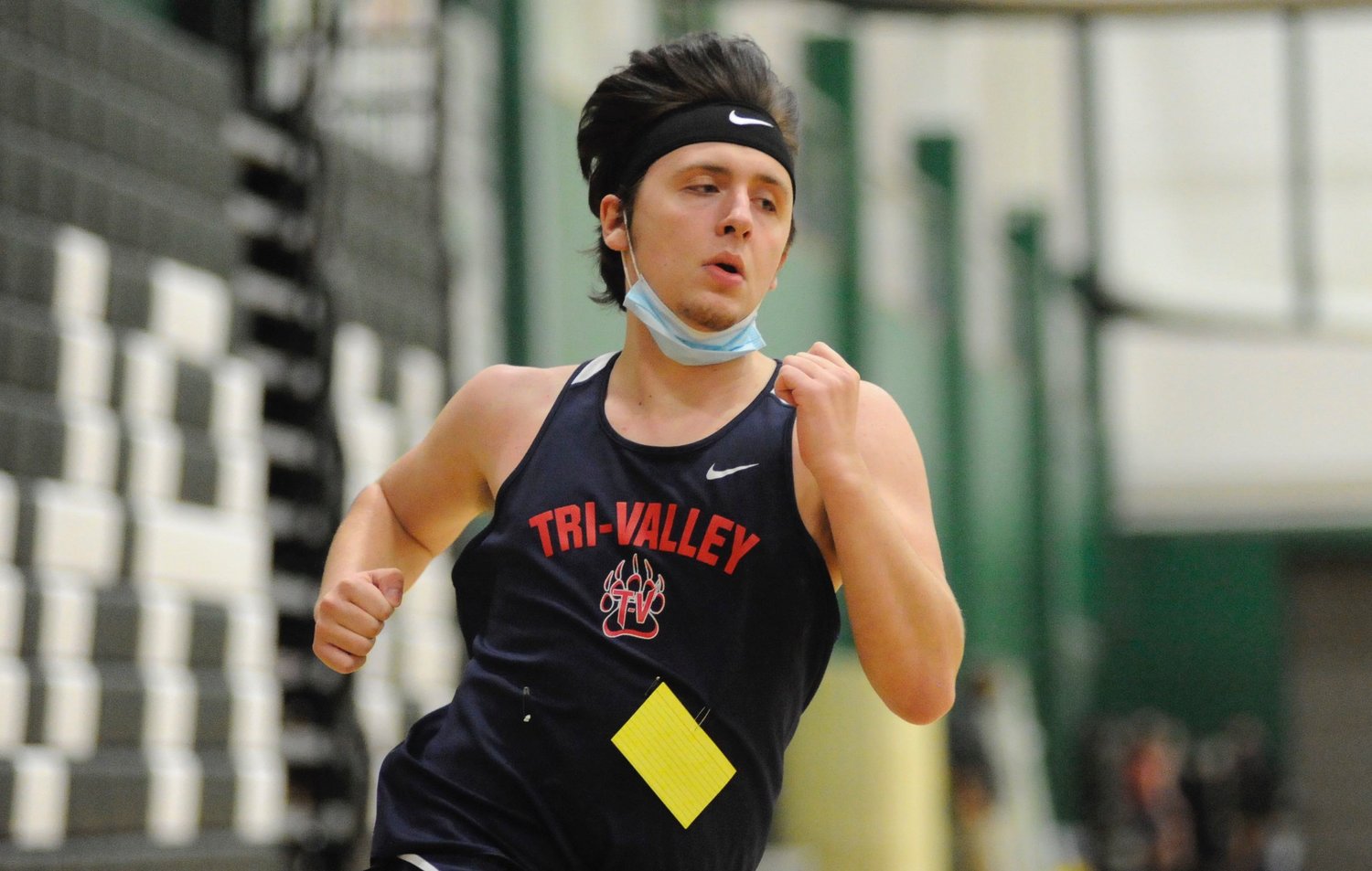 Tri-Valley’s Michael Squires was a member of the Bears’ team that finished in third place in the 4x100-meter relay.
